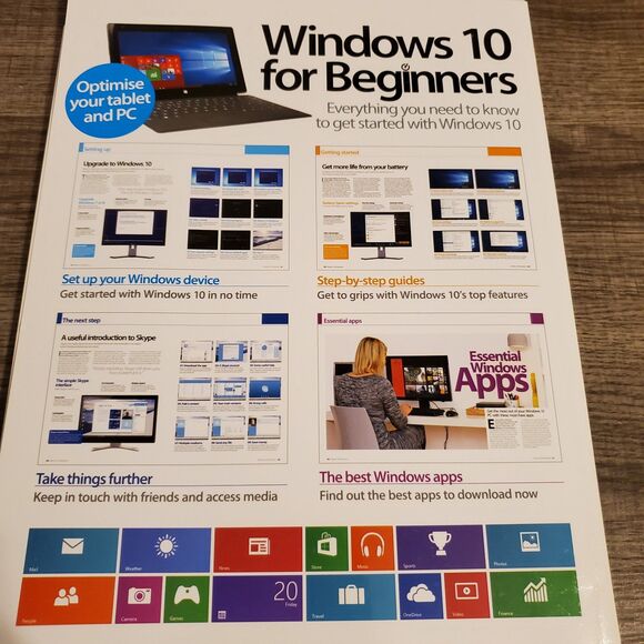 Windows 10 for beginners paperback book - Picture 3 of 4